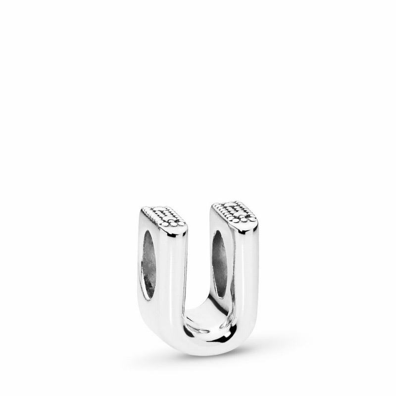 Pandora Letter U Charm Ireland - Sterling Silver - 489603ACB